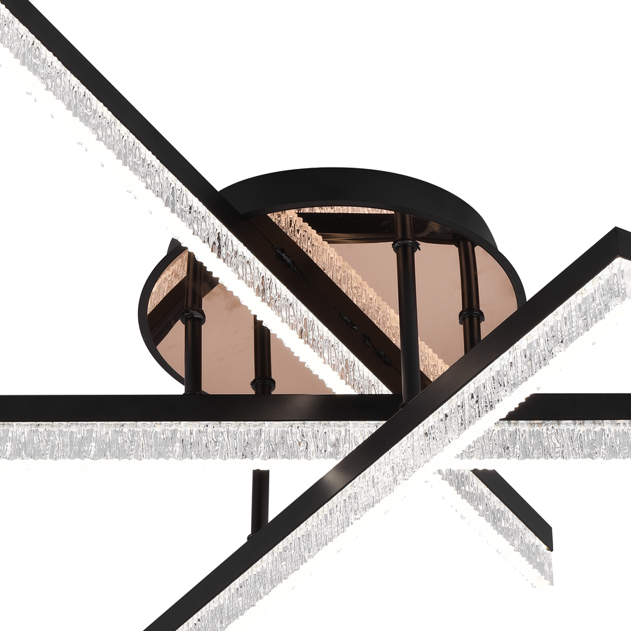 Lustre LED avec télécommande LT179/3BK, 41W, 3 éléments, lumière froide/chaude/neutre, variable, noir