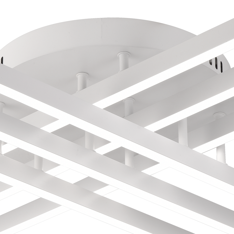 Lustre LED GIO, 82 W, lumière froide/chaude/neutre, blanc