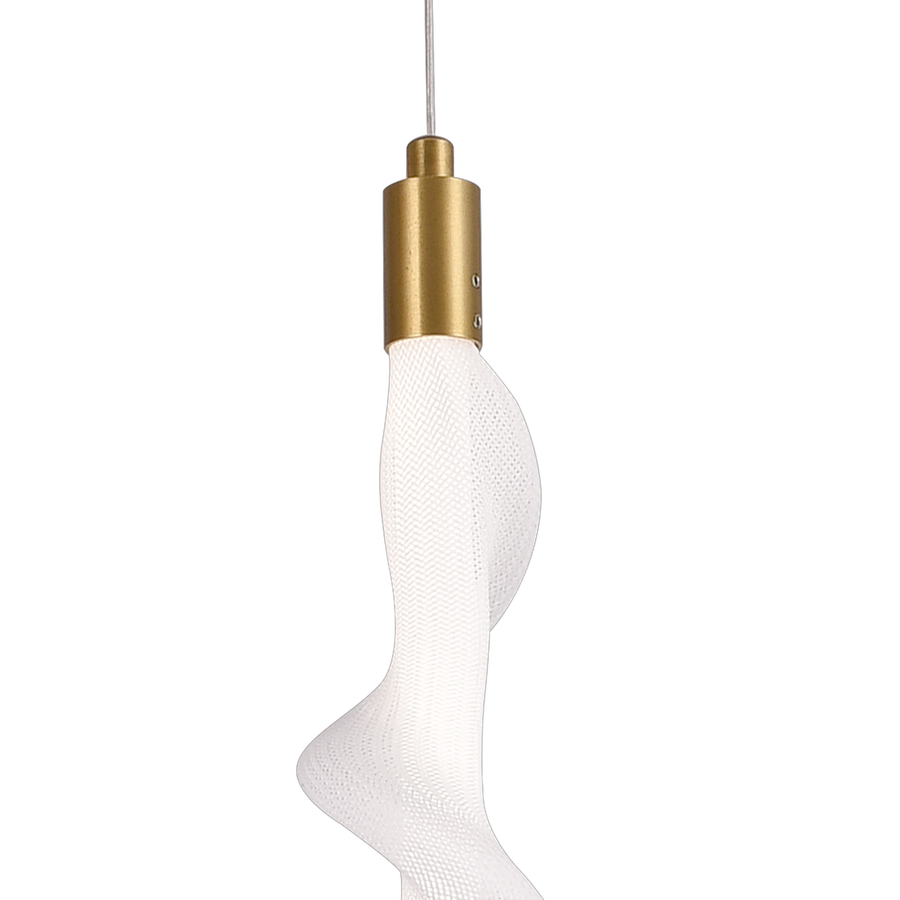 Lustre LED suspendu en acrylique LT761/3GD, lumière 3000/4000/6000K, blanc, hauteur réglable