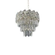 Lustre en cristal WINDSOR Petito 3xE14, diamètre 29cm, chrome brillant, hauteur réglable