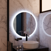 Miroir LED rond, 60 cm, Noxia Touch, système anti-buée, intensité variable