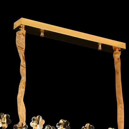 Lustre en cristal CC6705/900X350GD 10x E14, 90 cm, or brillant, hauteur réglable