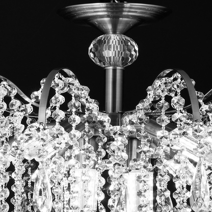 Lustre en cristal CC9324/5CH, 5x E14, diamètre 48 cm, chromé