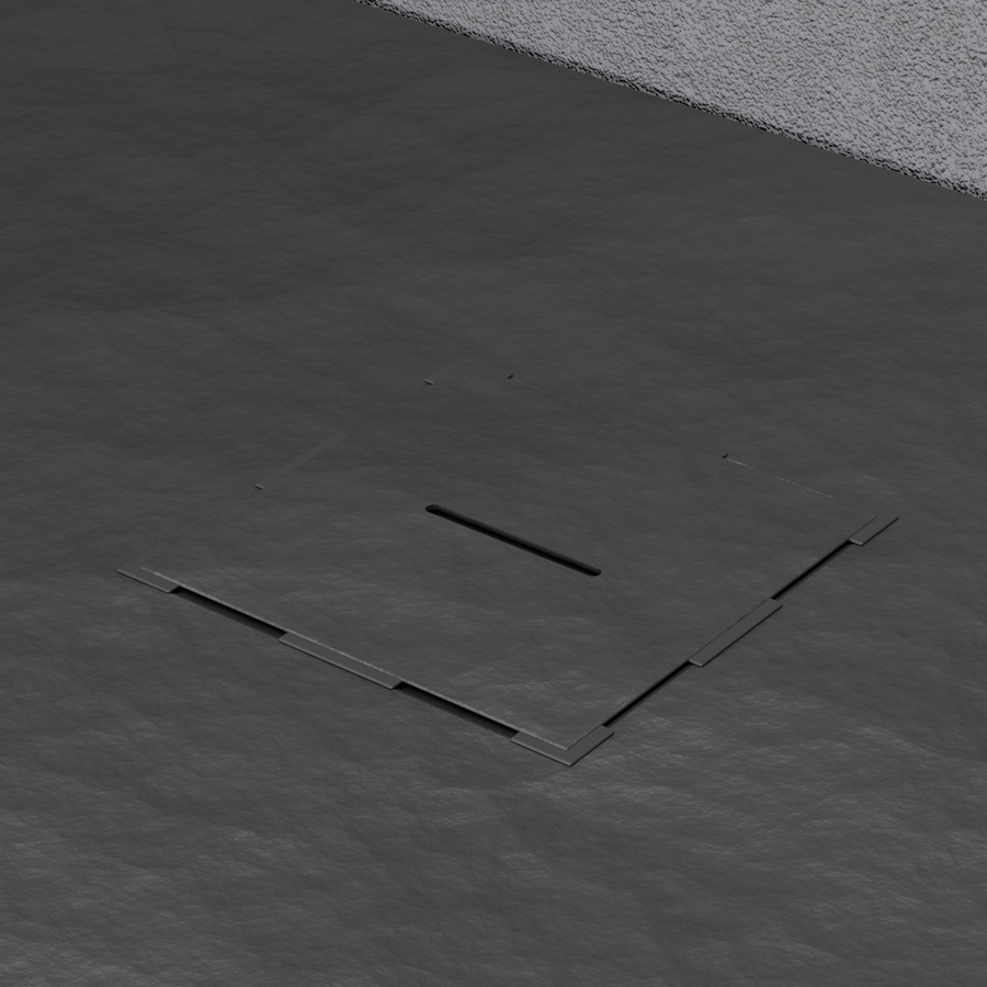 Receveur de douche rectangulaire 70x90 cm, slim 3 cm, noir