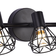 Lustre avec abat-jour, GRACIE, LC365/3BK, Diamant, 3XE14, Noir