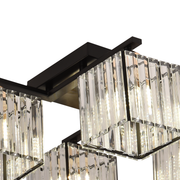 Lustre géorgien, LC111/4BK, 4x E27, Noir, Métal
