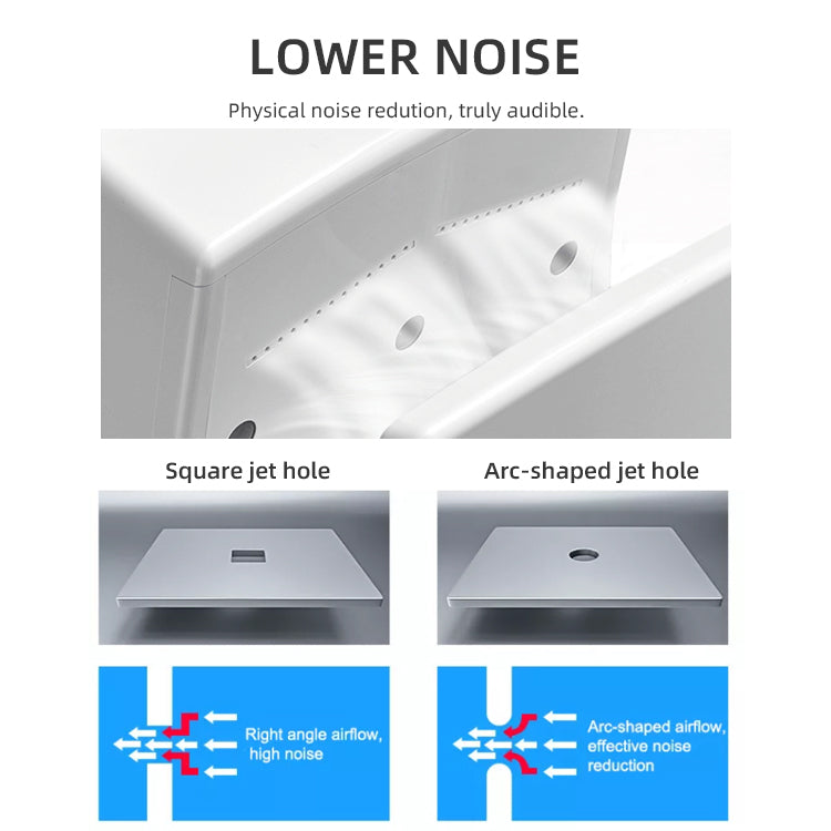 Sèche-mains avec capteur, 1 200 W, blanc, FL2023WH
