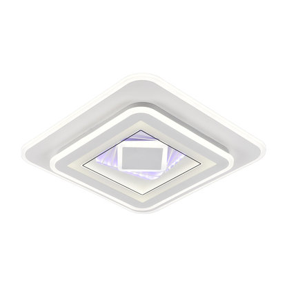 Lustre LED DOLIA, 70W, Diamètre 49cm, Lumière Froide/Chaude/Neutre, Blanc