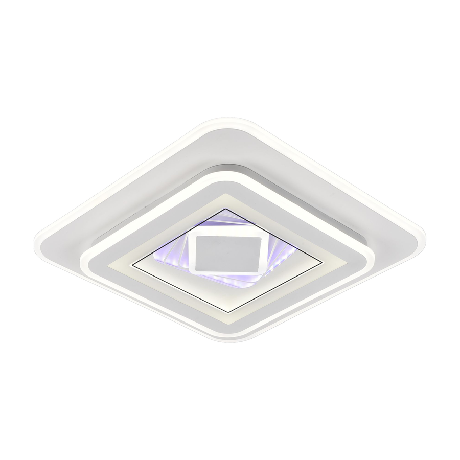 Lustre LED DOLIA, 70W, Diamètre 49cm, Lumière Froide/Chaude/Neutre, Blanc