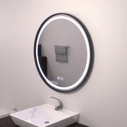 Miroir rond LED 60 cm, Lucea Touch, système anti-buée, intensité variable