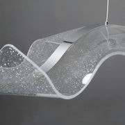 Lustre LED avec télécommande, suspendu AMI 63W, linéaire, lumière froide/chaude/neutre, blanc, hauteur réglable