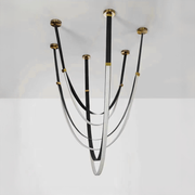 Lustre moderne, LED, ARIA Largo, 31W, Lumière chaude, Noir