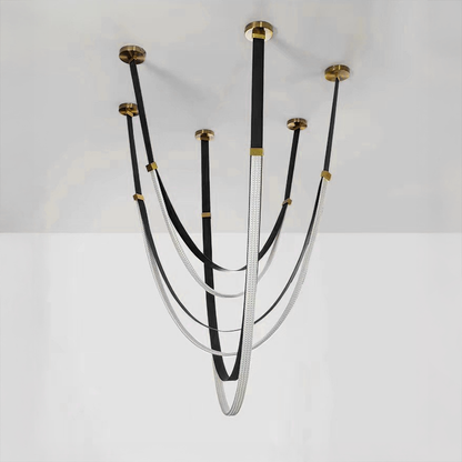 Lustre moderne, LED, ARIA Largo, 31W, Lumière chaude, Noir