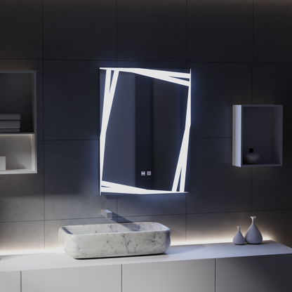 Miroir LED Touch Système de désembuage Infinitum 60X80cm
