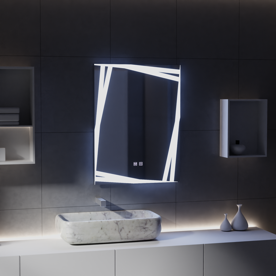 Miroir LED Touch Système de désembuage Infinitum 60X80cm
