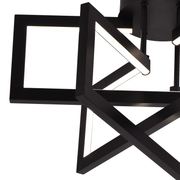 Lustre LED avec télécommande 72W, 3 éléments, Lumière froide/chaude/neutre, Dimmable, Noir, LT750/3BK