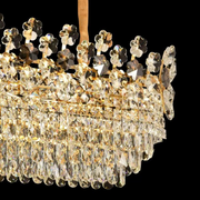 Lustre en cristal CC6705/900X350GD 10x E14, 90 cm, or brillant, hauteur réglable