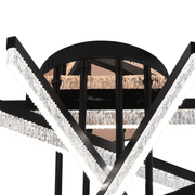 Lustre LED avec télécommande LT179/5BK, 68W, 5 éléments, lumière froide/chaude/neutre, variable, noir