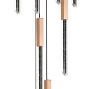 Lustre LED en cristal 22 W, lumière chaude/neutre/froide, diamètre 25 cm doré CM511/H150XW35