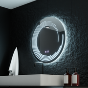 Miroir LED rond 70 cm Lira Verità Touch Système anti-buée à intensité variable