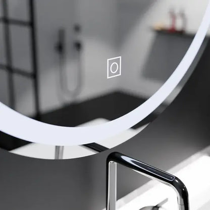 Miroir LED rond, 70 cm, Basic Touch