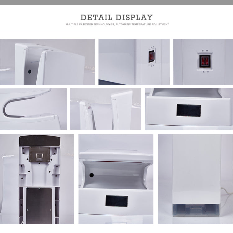 Sèche-mains avec capteur, 1 200 W, blanc, 2026 WH