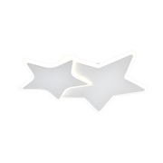 Lustre LED avec télécommande 41W, Étoiles, Lumière Froide/Chaude/Neutre, Dimmable, Blanc