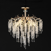 Lustre en cristal STROZZI Elegance 5xE14, diamètre 49cm, doré