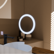 Miroir LED rectangulaire, 80x60cm, Linea Touch, système anti-buée, intensité variable