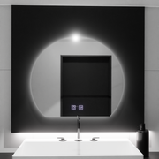 Miroir LED demi-lune, 60x54, Soluna Touch, Système anti-buée, Gradable