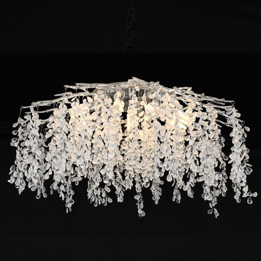 Lustre en cristal CC8080/D800CH, 9x E14, diamètre 49 cm, chromé