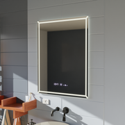 Miroir LED rectangulaire, 60x80cm, VillayTouch Marcello, système anti-buée, intensité variable