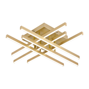 Lustre LED avec télécommande LINEX, 81W, lumière 3000K/4000K/6000K, variable, doré