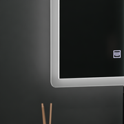 Miroir LED rectangulaire, 80x60cm, Touch VENERA, Système anti-buée, Gradable