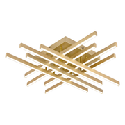 Lustre LED avec télécommande LINEX, 109W, lumière 3000K/4000K/6000K, variable, doré