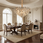 Lustre Magno Crystal 11xE27, diamètre 60 cm, doré brillant, hauteur réglable, métal et cristal