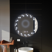 Miroir LED Touch Ivory, système anti-buée, diamètre 60 cm, lumière froide 6000K