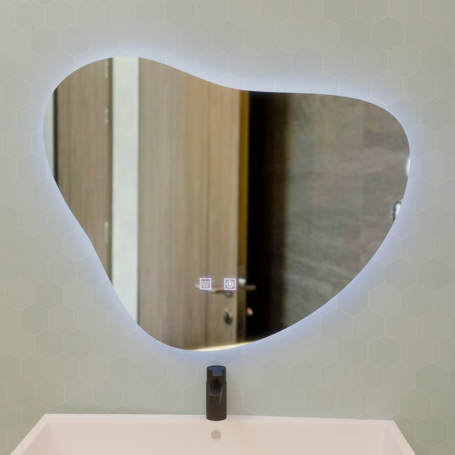 Miroir LED Tactile Avonita Système Antibuée 87X70cm, E83S/87X70