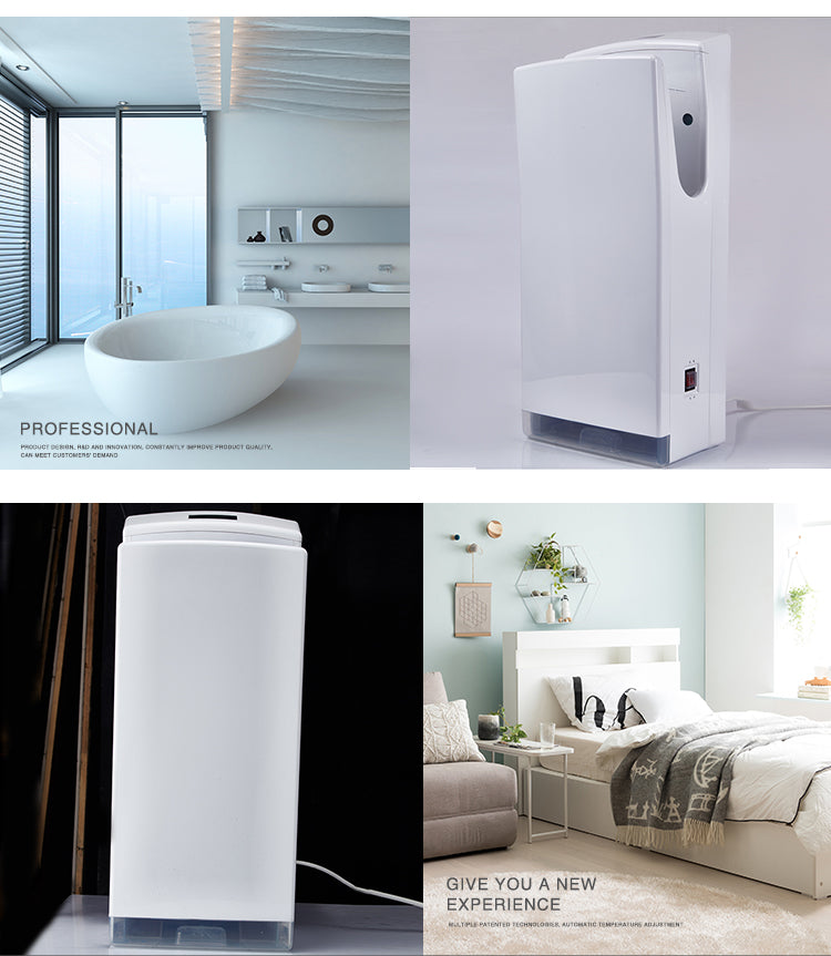 Sèche-mains avec capteur, 1 200 W, blanc, 2026 WH