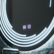 Miroir LED rond 70 cm Lira Verità Touch Système anti-buée à intensité variable