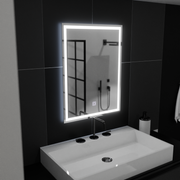 Miroir LED rectangulaire, 50x70cm, FRAME Basic Touch