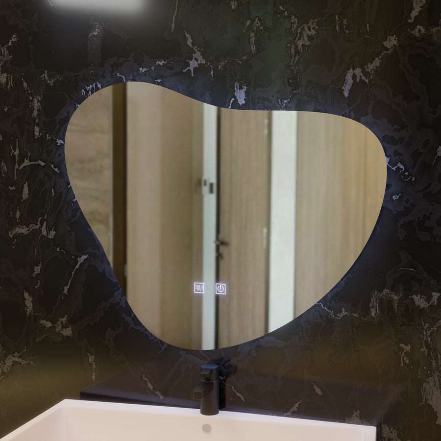 Miroir LED Tactile Avonita Système Antibuée 87X70cm, E83S/87X70