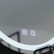 Miroir LED rond, 70 cm, Lucea Touch, système anti-buée, intensité variable