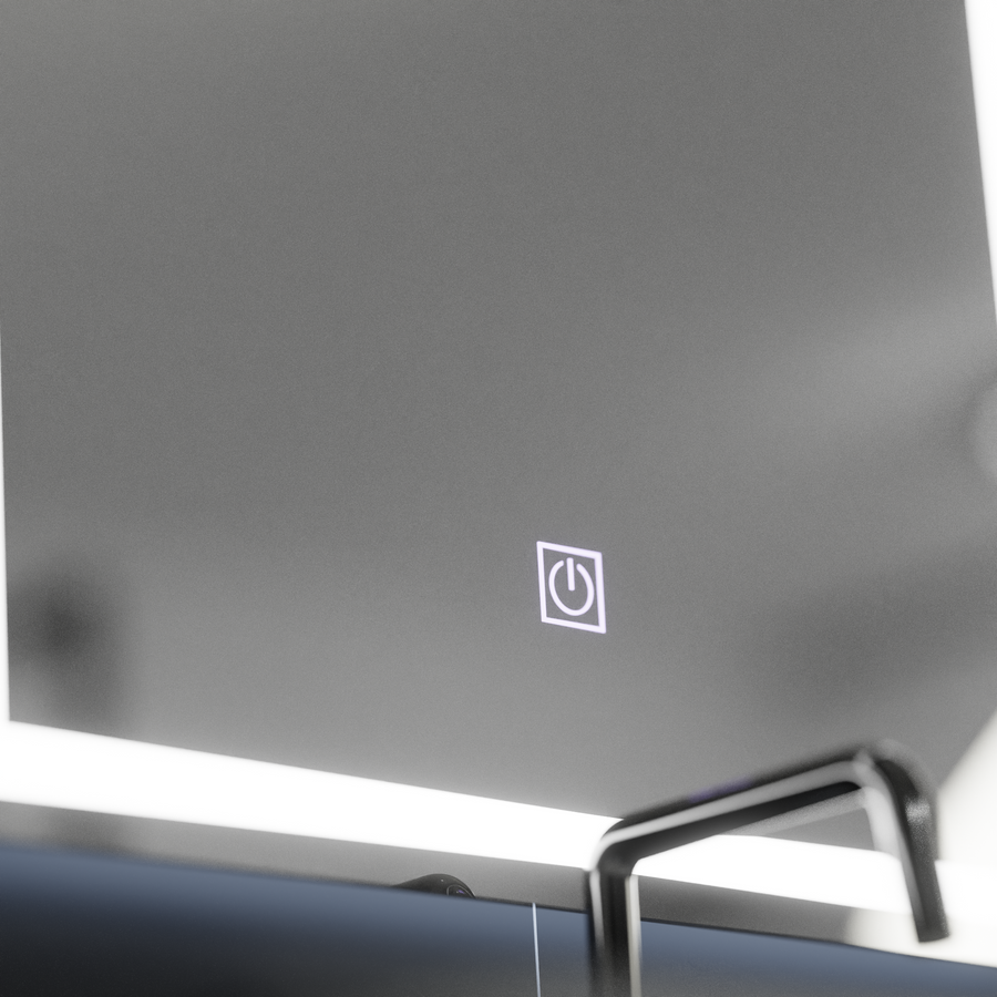 Miroir LED rectangulaire, 50x70cm, FRAME Basic Touch