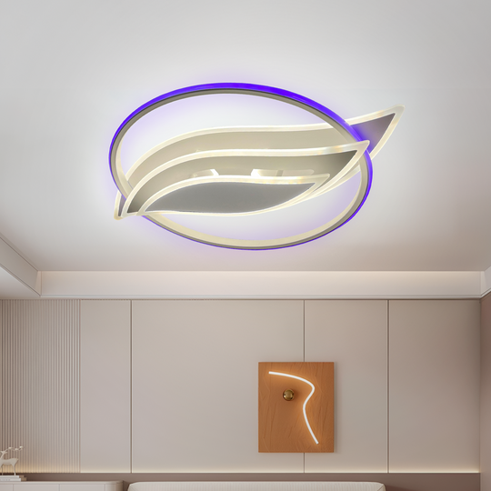 Lustre LED avec télécommande JARRIA 52W, Lumière Froid/Chaud/Neutre/RVB, Dimmable, Lustre LED blanc avec télécommande Default Title Alessandro Design