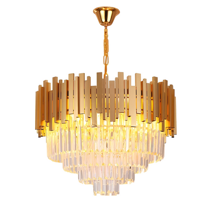 BALMORAL Magno Lustre en cristal, 9x E14, diamètre 60 cm, doré, hauteur réglable