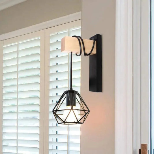 Lampe Audrey 1x E27 Noir Marron