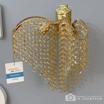 Applica Crystal Sapphire 2x E27 Or Brillant Brillant, Rangs de cristaux