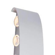 Applique murale LED Fantas intérieur/extérieur, 10 sources x 1W, IP65, blanc, 3000K