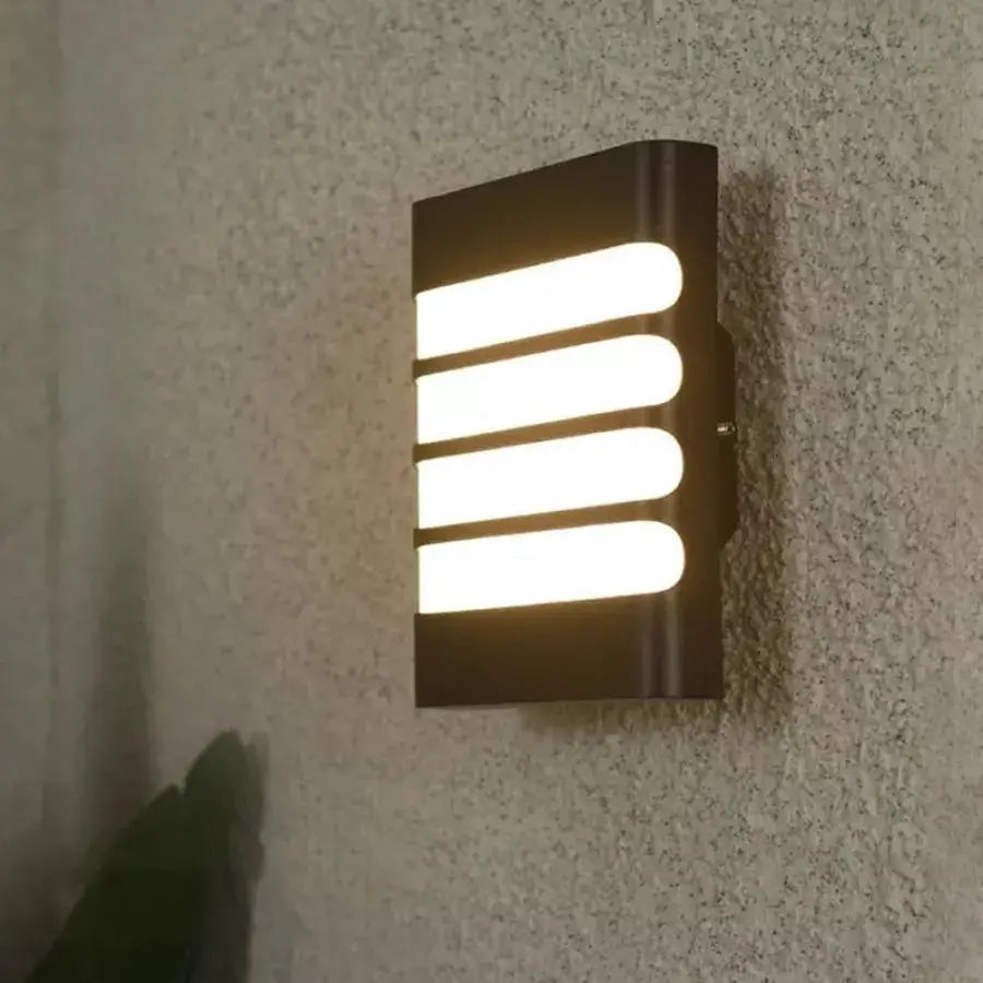 Applique murale d'extérieur Raisa, 18 W, 6 000 K, noire